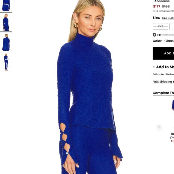 L'Academie Raul Royal Blue Set - Picture 2 of 8